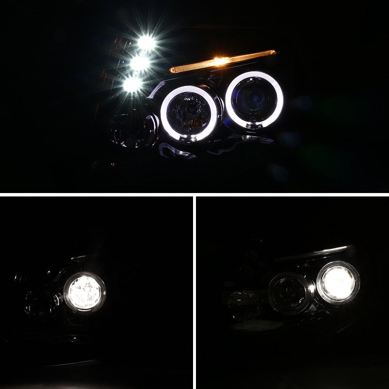Spec-D 05-11 Tacoma Dual Halo Projector Headlights Black/Smoked