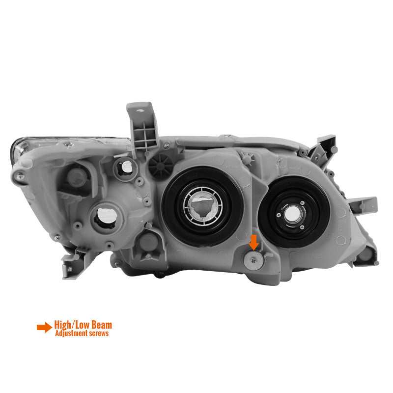 Spec-D 10-11 Toyota Camry Headlights Projector Matte Black/Clear Amber