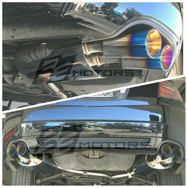 Tsudo Quad Tip Catback J-Pipe Exhaust Acura TL Type-S SE 2007-2008