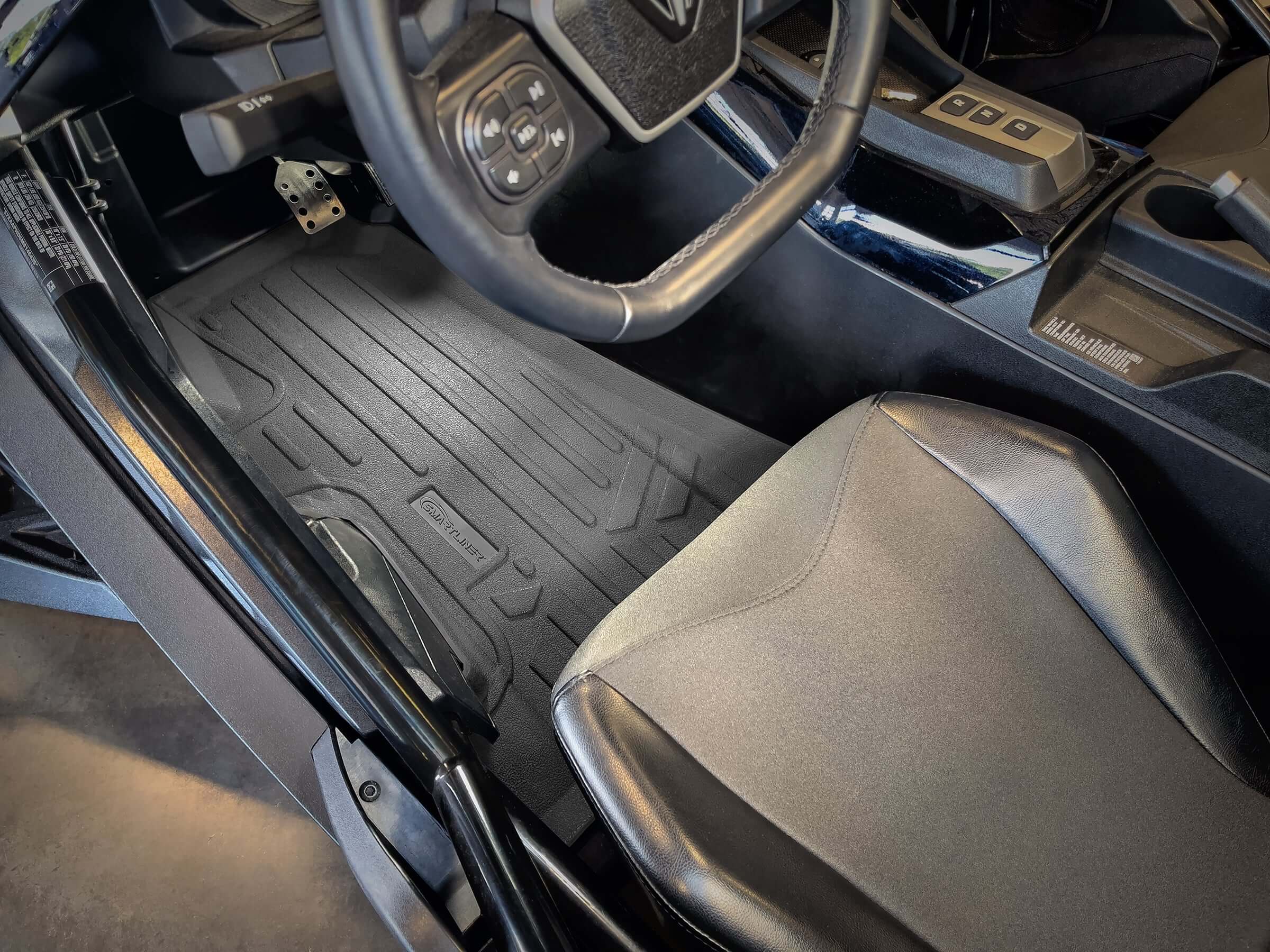 SMARTLINER Rugged Rubber Floor Liners For 2016-2024 Polaris Slingshot