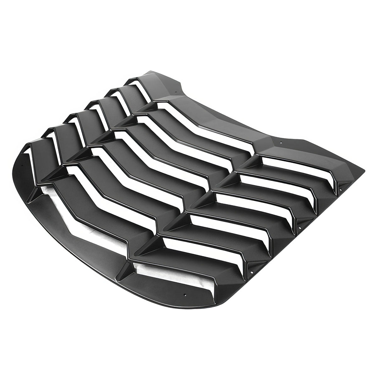 2015-2023Â Ford Mustang IKON Black Rear Window Louver Cover ABS