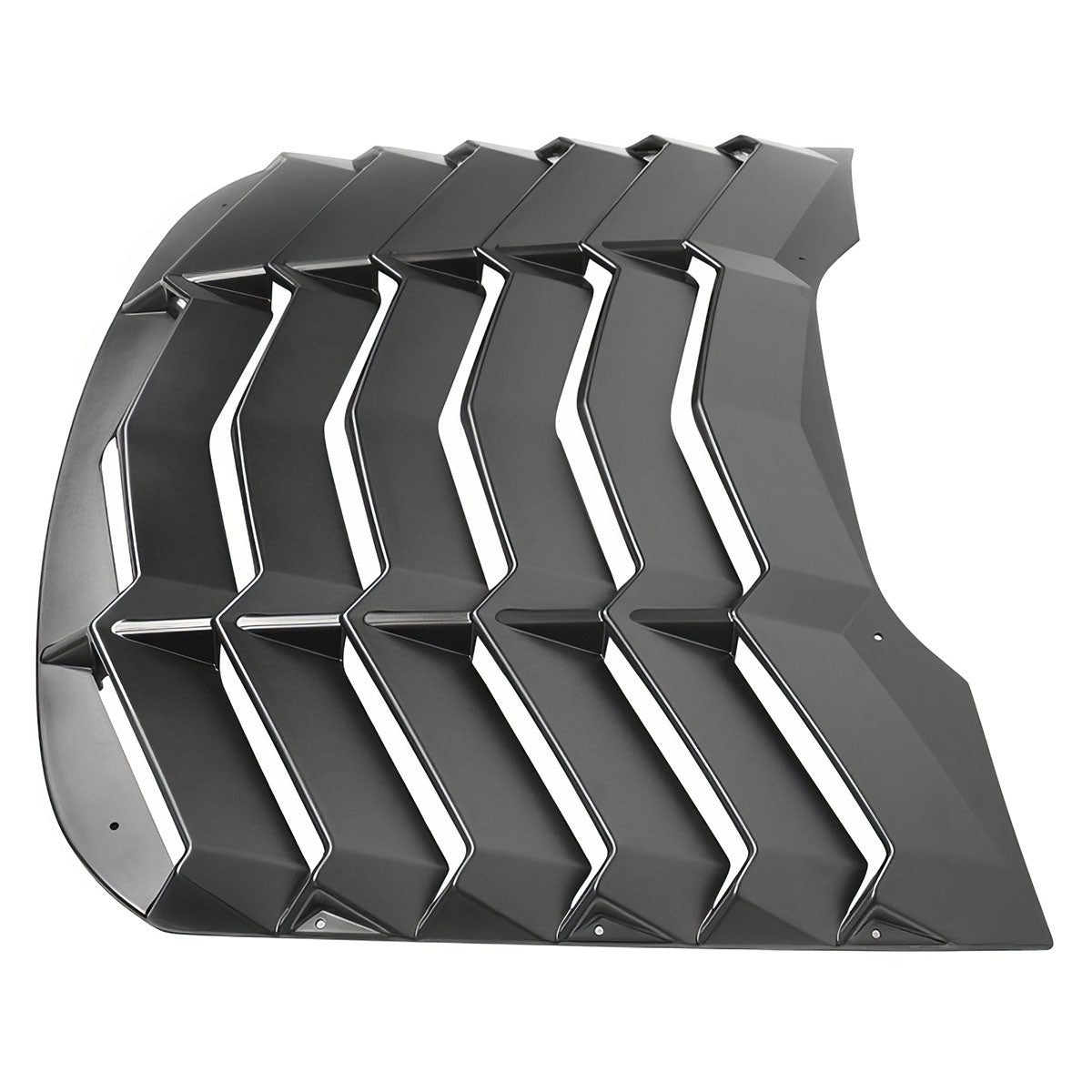 2015-2023Â Ford Mustang IKON Black Rear Window Louver Cover ABS