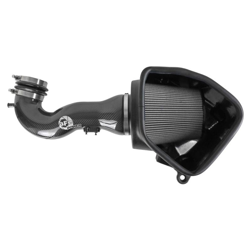 aFe 19-21 GM Trucks 5.3L/6.2L Track Series Carbon Fiber Cold Air Intake System W/ Pro Dry S Filters