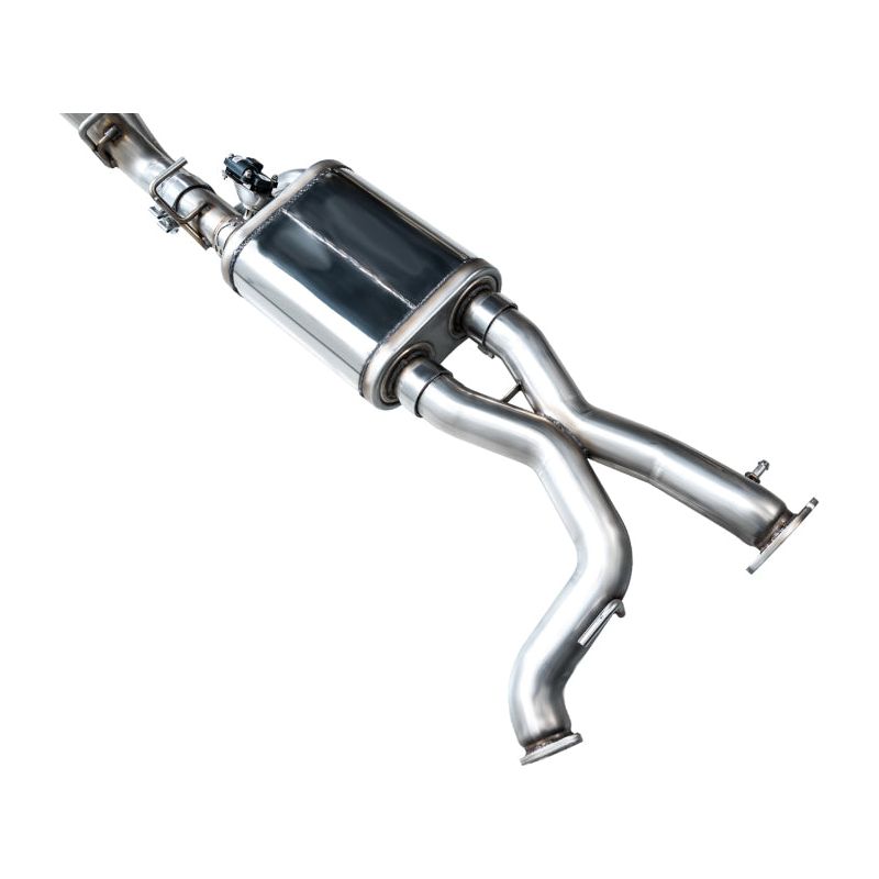 AWE Tuning 22-24 Ford Bronco Raptor 4WD Dual BashGuards Cat-Back SwitchPath Exhaust (No Tips)