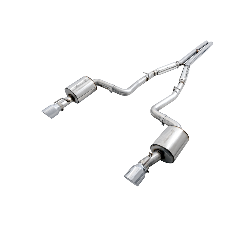 AWE Tuning 2015+ Dodge Charger 6.4L/6.2L SC Non-Resonated Touring Edition Exhaust - Silver Tips