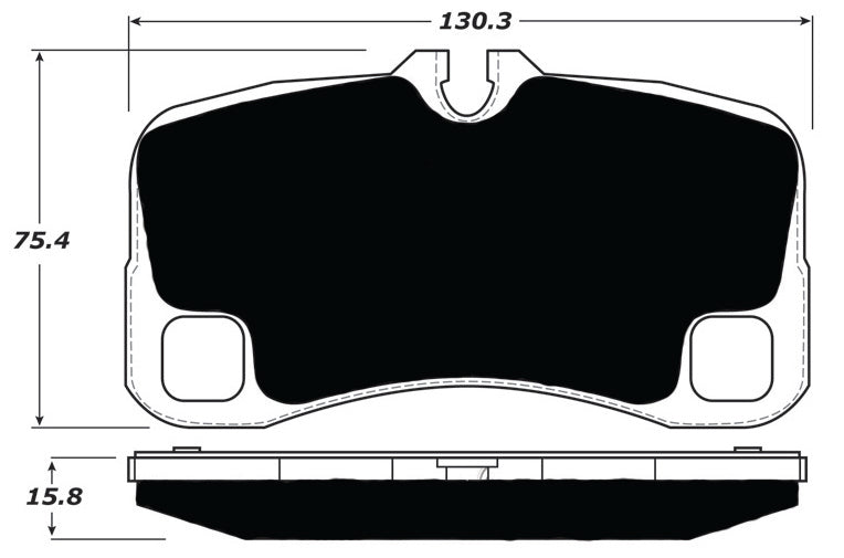 Porterfield Brake Pads for 2008 PORSCHE 911 Turbo w/Iron Discs