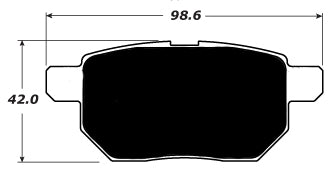 Porterfield Brake Pads for 2017 TOYOTA COROLLA iM