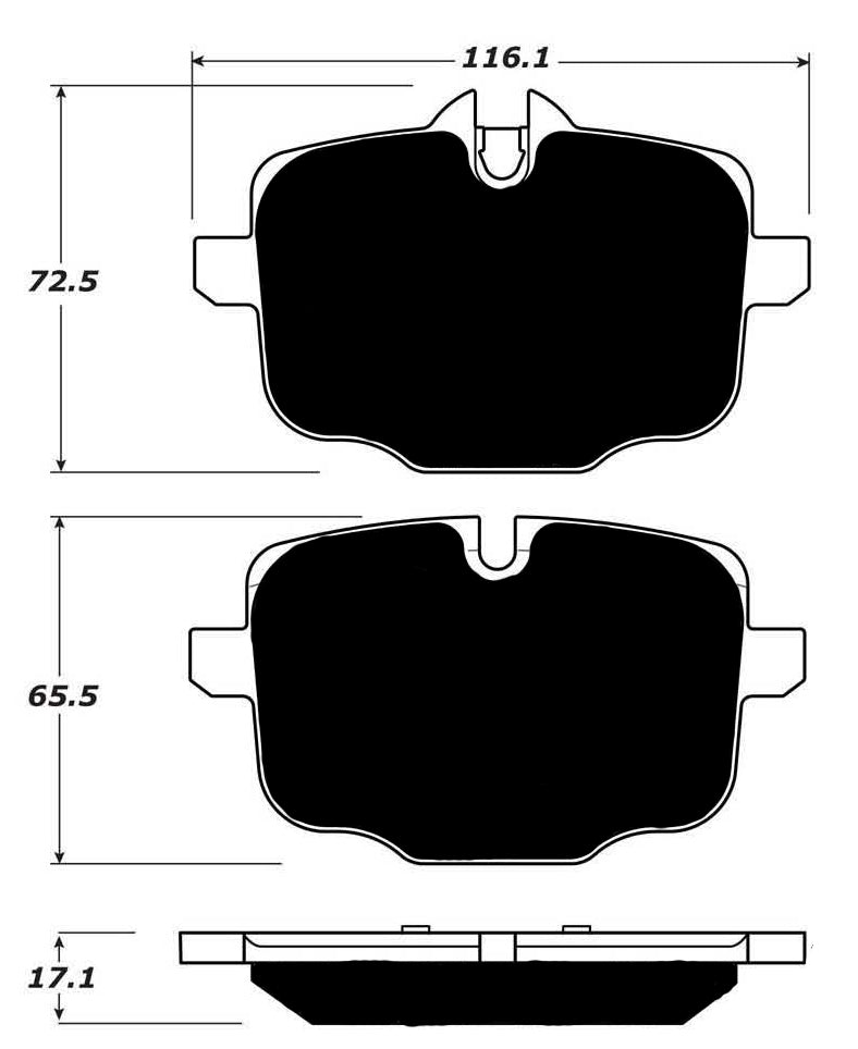 Porterfield Brake Pads for 2016 BMW 550i