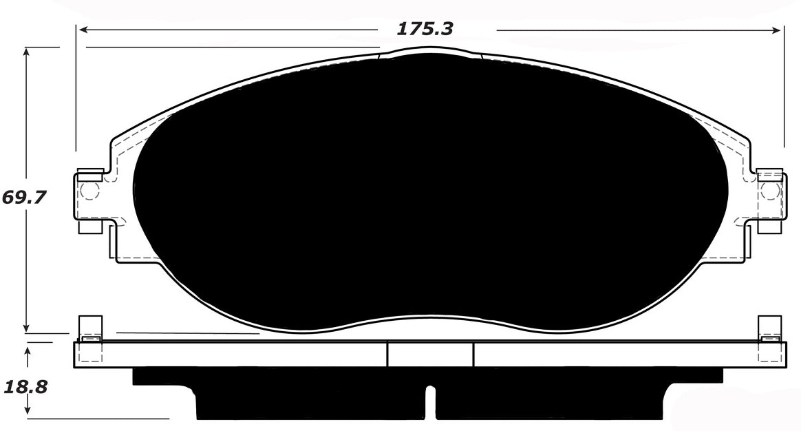 Porterfield Brake Pads for 2017 VOLKSWAGEN GTI - Performance Pkg
