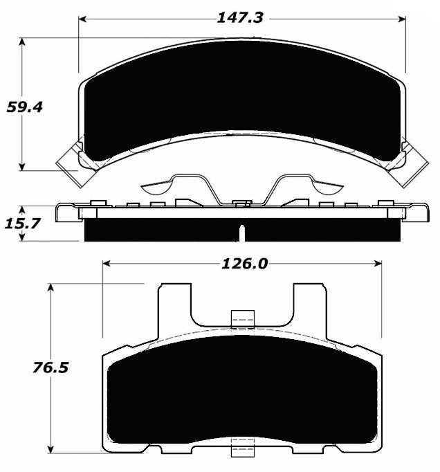 Porterfield Brake Pads for 1996 DODGE RAM 1500 4WD