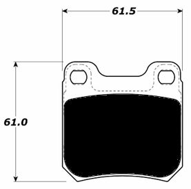 Porterfield Brake Pads for 2003 SAAB 9-3 Convertible