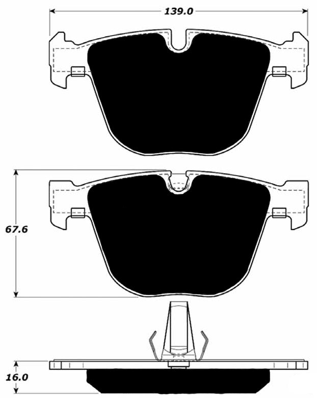 Porterfield Brake Pads for 2009 BMW 545i