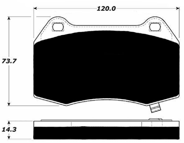 Porterfield Brake Pads for 2004 INFINITI G35 2WD Brembo Brakes