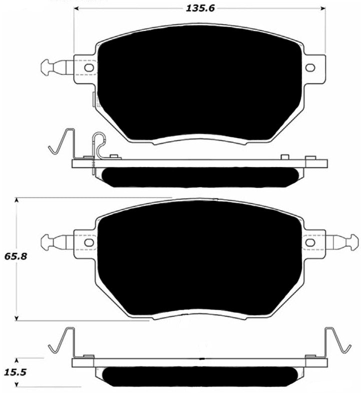 Porterfield Brake Pads for 2006 NISSAN ALTIMA SE-R