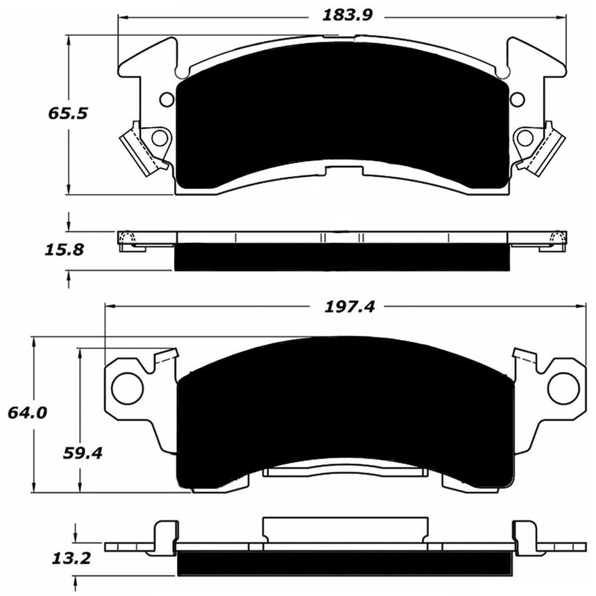 Porterfield Brake Pads for 1976 CHEVROLET CAMARO