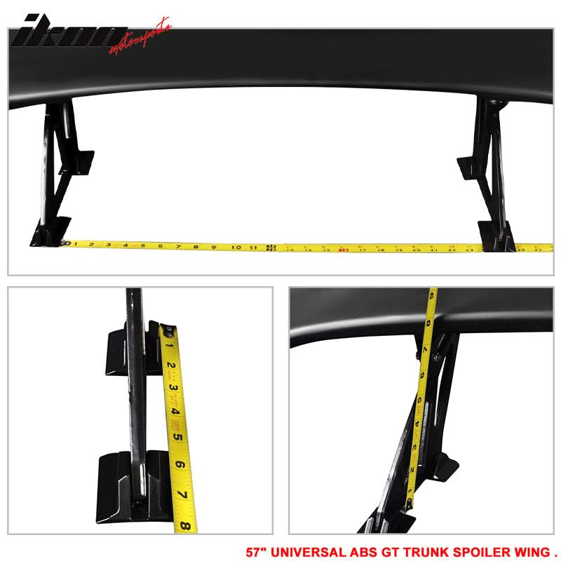 Nissan 57" Unpainted GT Style Adjustable Rear Trunk Spoiler Wing ABS