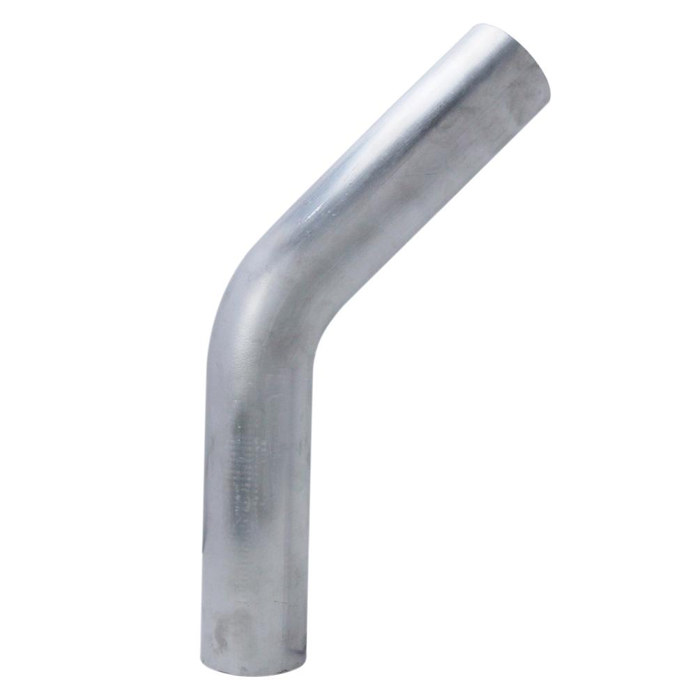 HPS Performance Products HPS 3-1/4" OD 45 Degree Bend 6061 Aluminum Elbow Pipe Tubing w/ 3-1/2" CLR