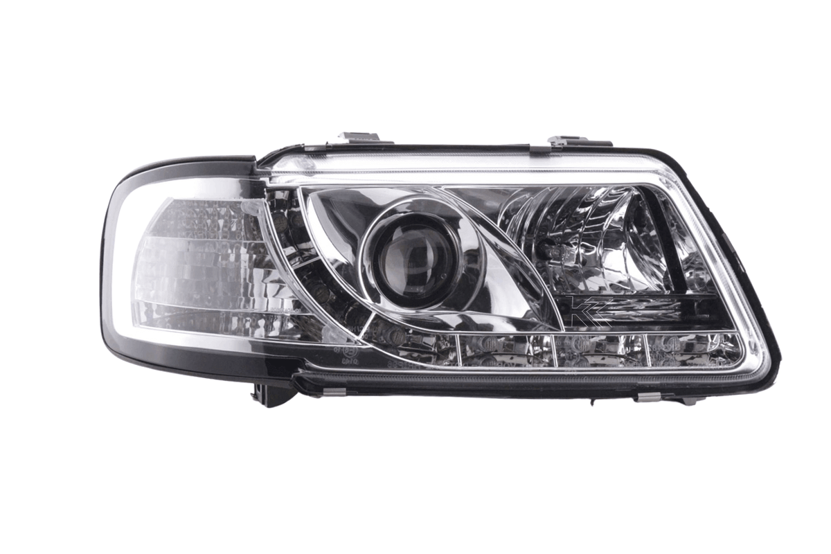 Audi A3 (8L) Chrome LED Headlights with Daytime Running Lights (1996-2000)