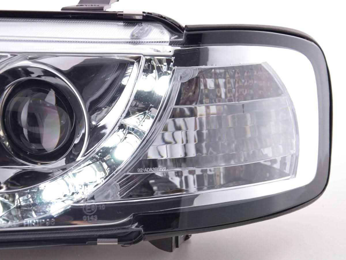 Audi A3 (8L) Chrome LED Headlights with Daytime Running Lights (1996-2000)