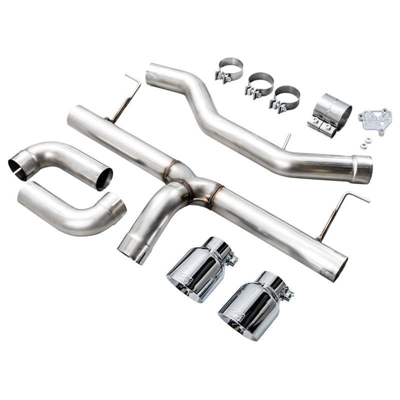 AWE 19-23 BMW 330i / 21-23 BMW 430i Base G2X Track Edition Axle Back Exhaust - Chrome Silver