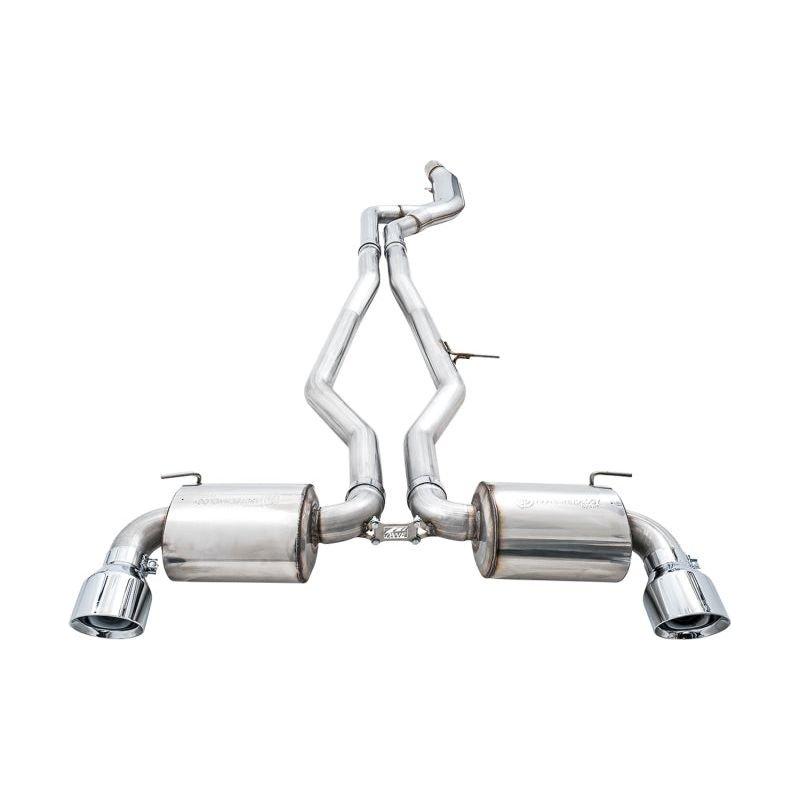 AWE 2020 Toyota Supra A90 Non-Resonated Touring Edition Exhaust - 5in Chrome Silver Tips