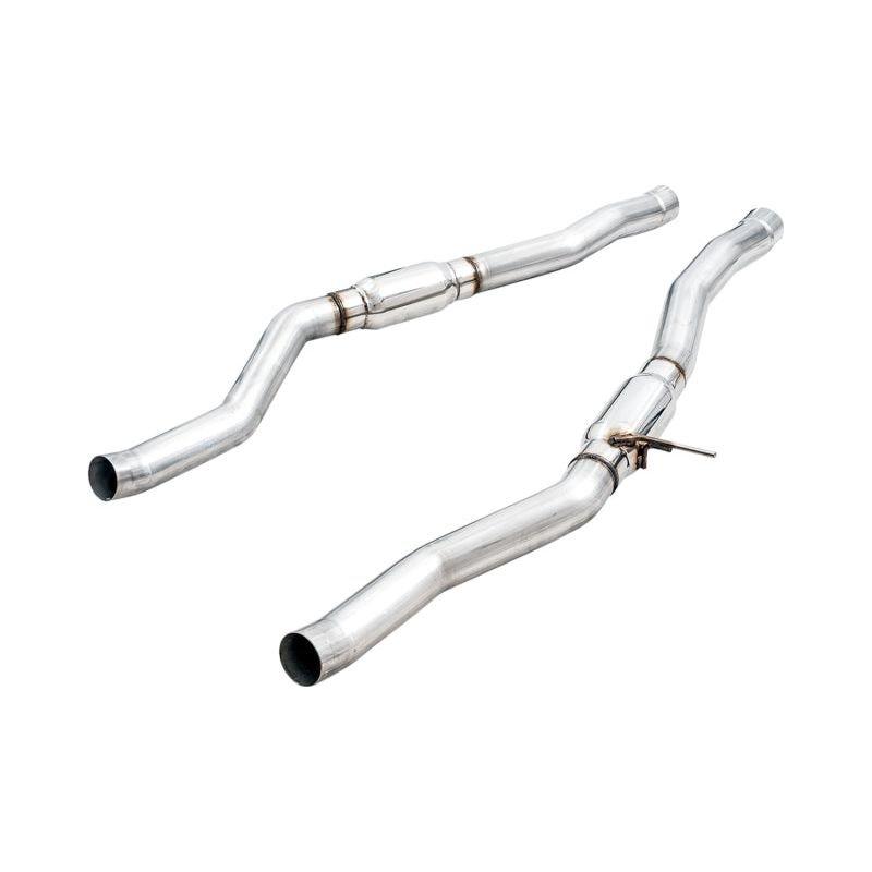 AWE 2020 Toyota Supra A90 Resonated Touring Edition Exhaust - 5in Chrome Silver Tips