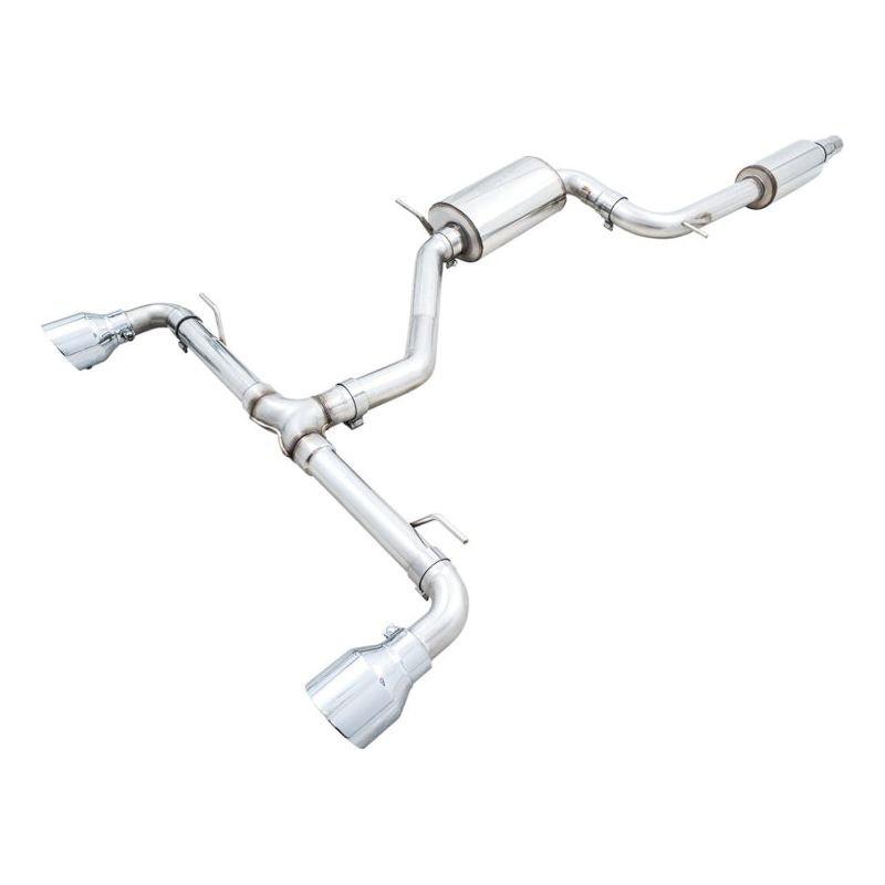 AWE 2022 VW GTI MK8 Touring Edition Exhaust - Chrome Silver Tips