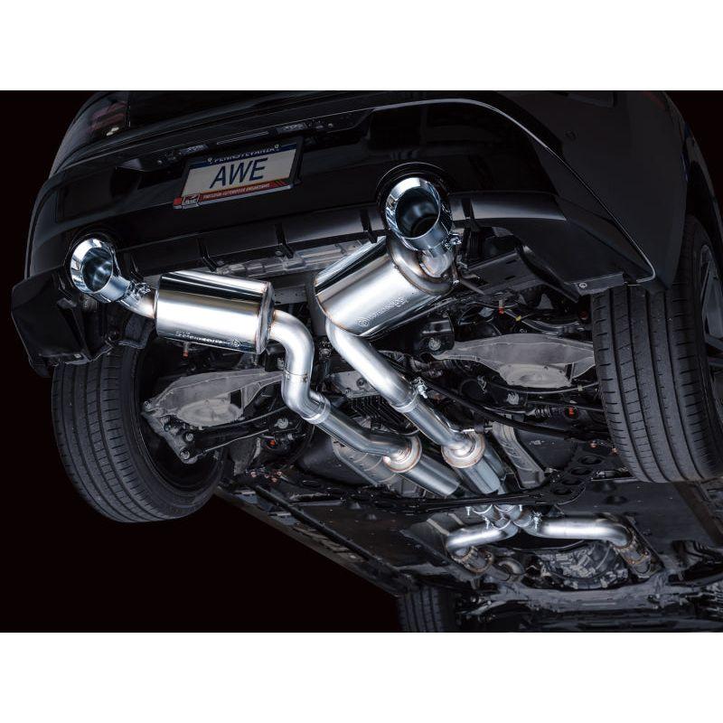 AWE 2023 Nissan Z RZ34 RWD Touring Edition Catback Exhaust System w/ Chrome Silver Tips