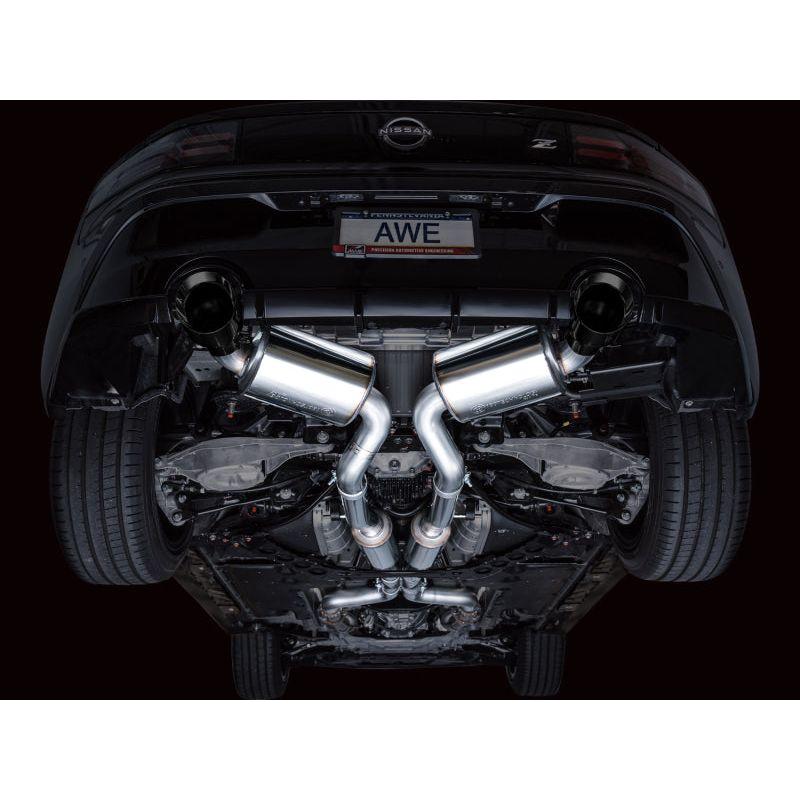 AWE 2023 Nissan Z RZ34 RWD Touring Edition Catback Exhaust System w/ Diamond Black Tips