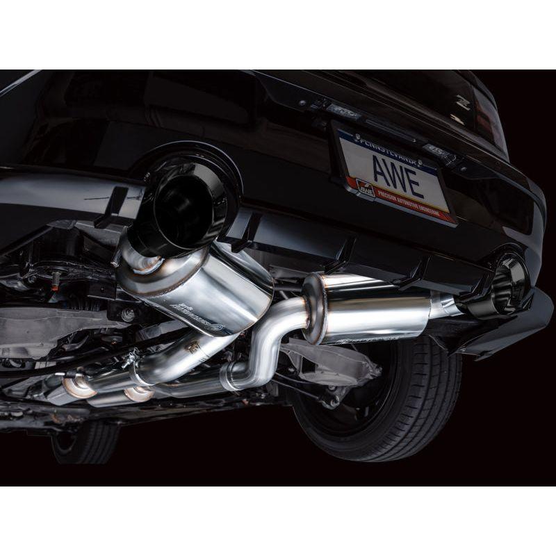 AWE 2023 Nissan Z RZ34 RWD Touring Edition Catback Exhaust System w/ Diamond Black Tips