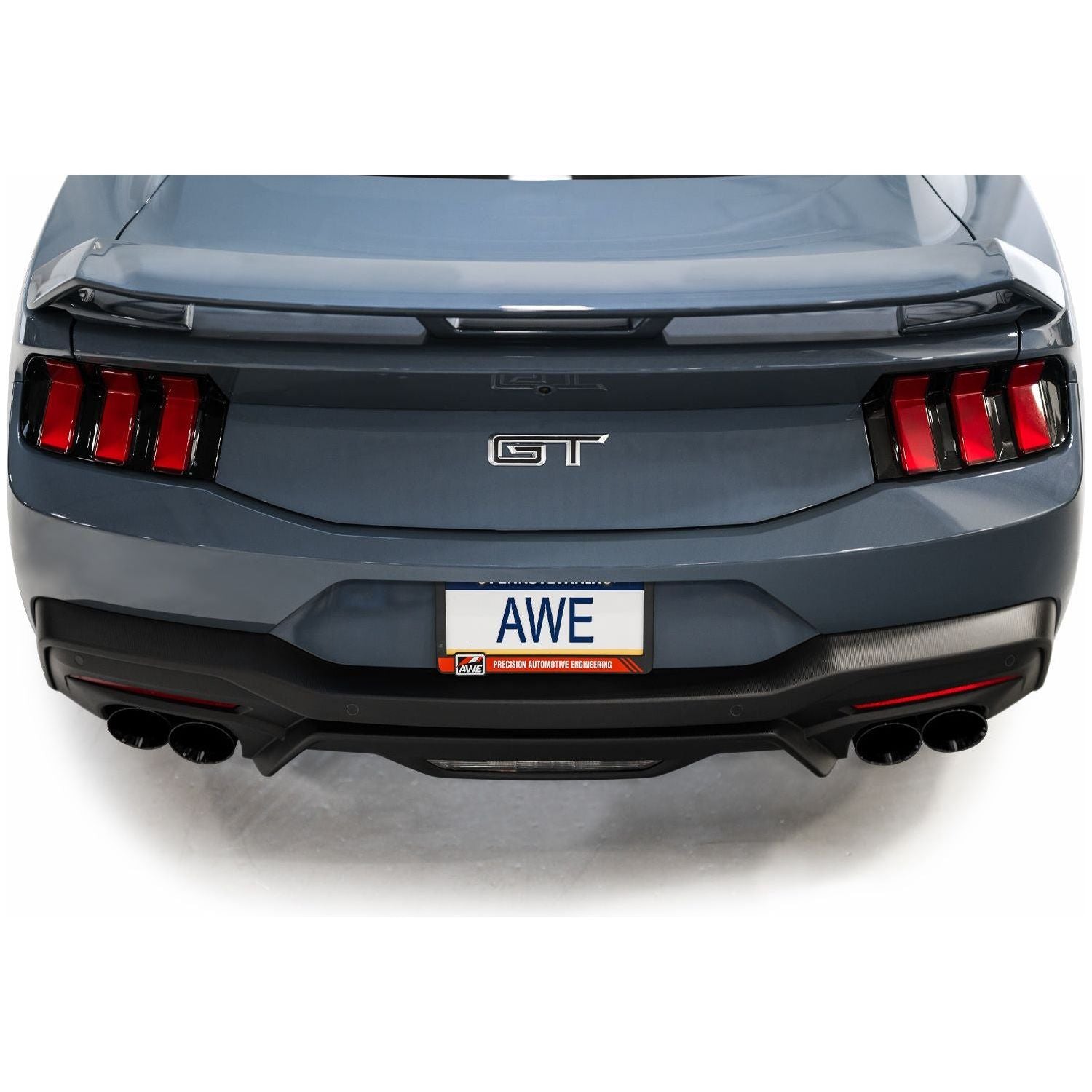 AWE 2024 Ford Mustang GT Fastback S650 RWD SwitchPath Catback Exhaust w/ Quad Diamond Black Tips