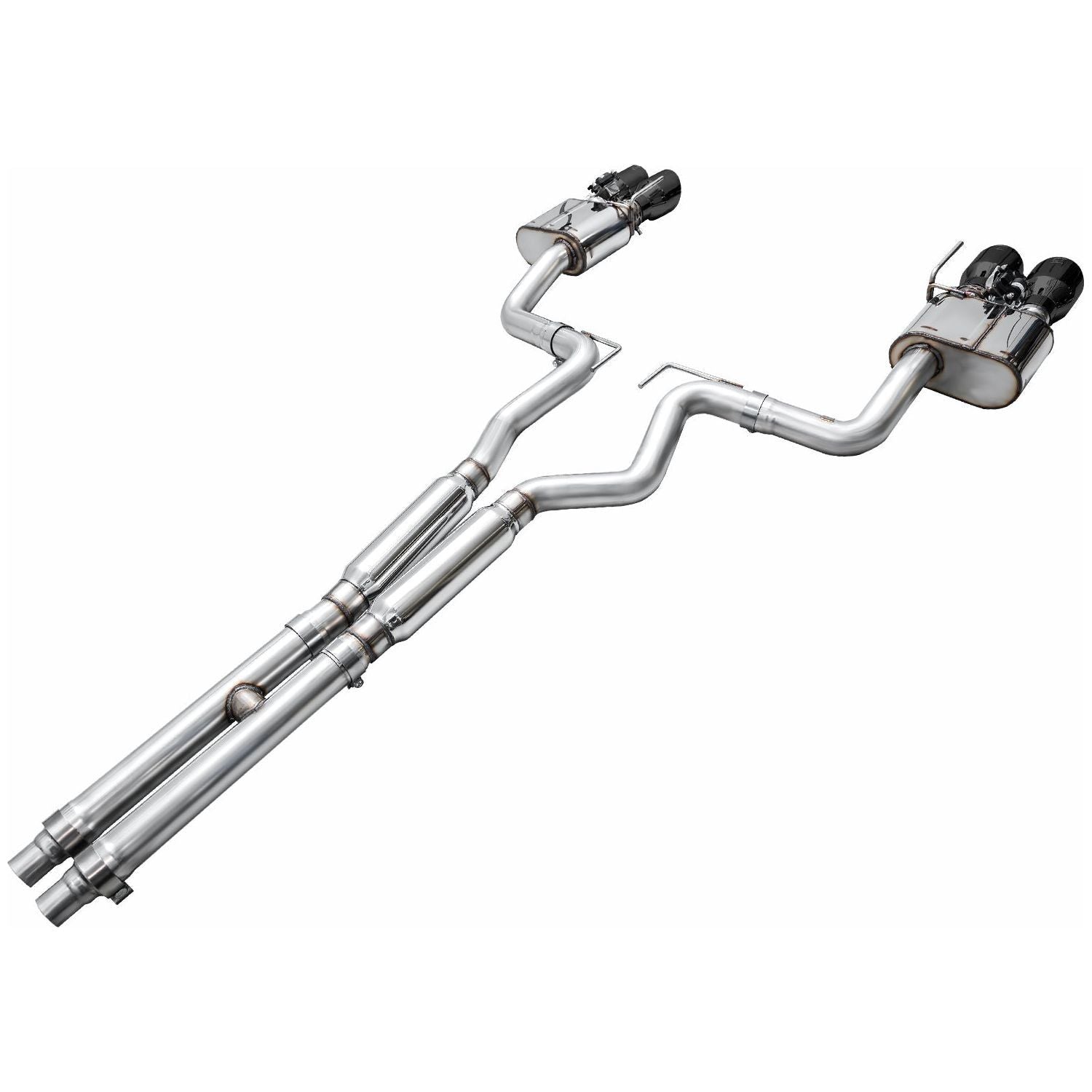 AWE 2024 Ford Mustang GT Fastback S650 RWD SwitchPath Catback Exhaust w/ Quad Diamond Black Tips
