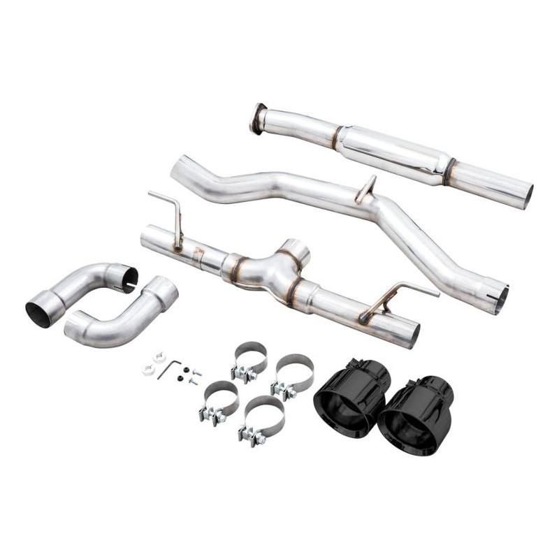 AWE Subaru BRZ / Toyota GR86 / Toyota 86 Track Edition Cat-Back Exhaust- Diamond Black Tips