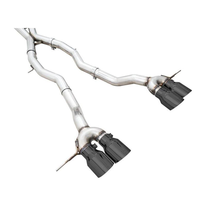 AWE Track Edition Catback Exhaust for BMW G8X M3/M4 - Diamond Black Tips