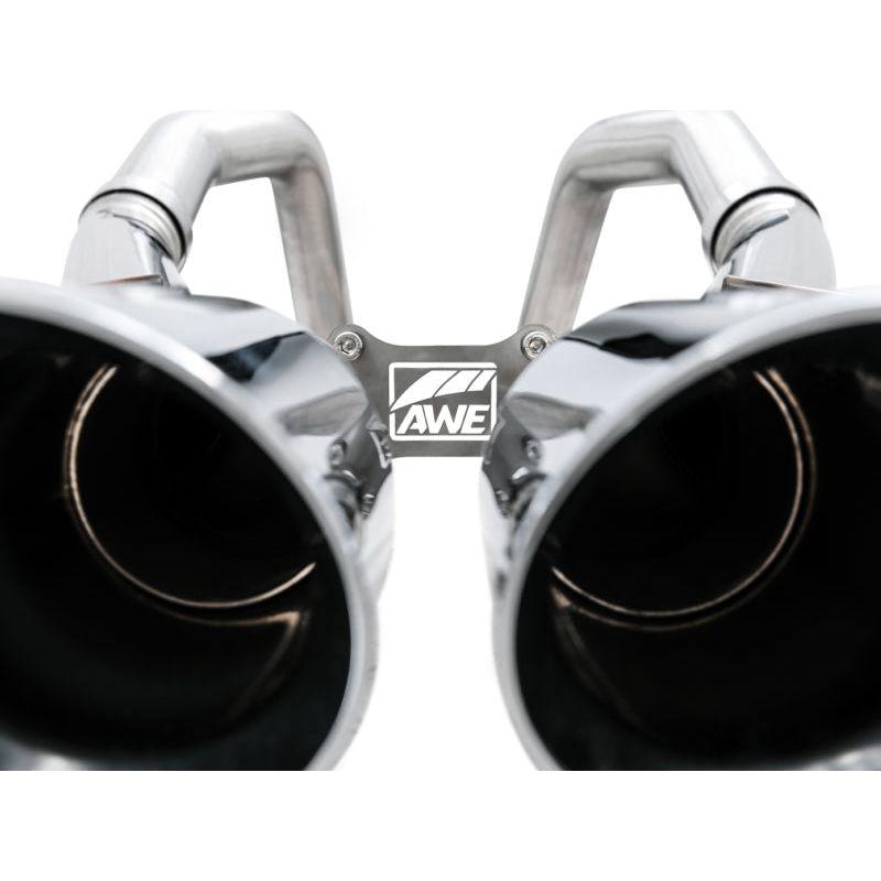 AWE Tuning 14-19 Chevy Corvette C7 Z06/ZR1 (w/o AFM) Track Edition Axle-Back Exhaust w/Chrome Tips