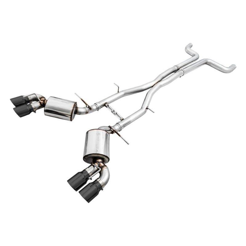AWE Tuning 16-19 Chevy Camaro SS Non-Res Cat-Back Exhaust -Touring Edition (Quad Diamond Black Tips)