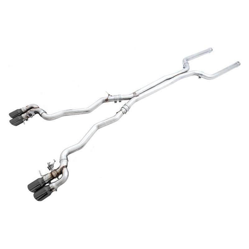 AWE Tuning 18-19 BMW F90 M5 SwitchPatch Cat-Back Exhaust- Black Diamond Tips