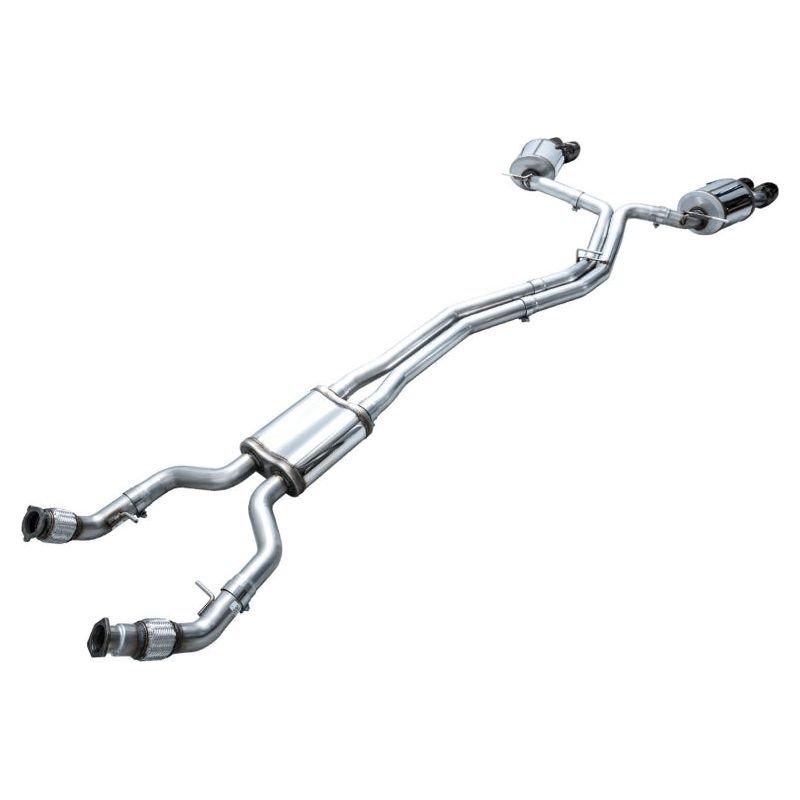 AWE Tuning 19-23 Audi C8 S6/S7 2.9T V6 AWD Touring Edition Exhaust - Diamond Black Tips