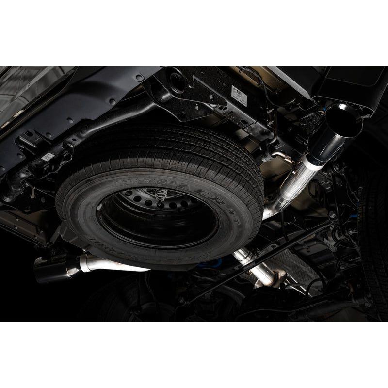 AWE Tuning 20-21 Jeep Gladiator JT 3.6L Tread Edition Cat-Back Dual Exhaust - Diamond Black Tip