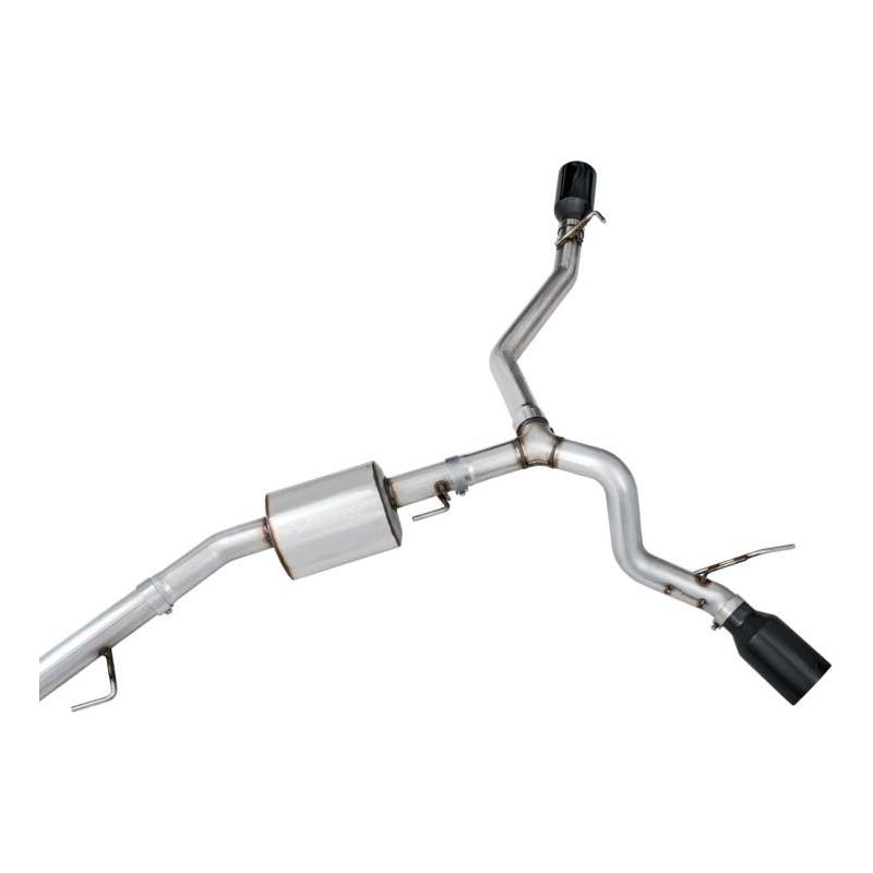 AWE Tuning 20-21 Jeep Gladiator JT 3.6L Tread Edition Cat-Back Dual Exhaust - Diamond Black Tip