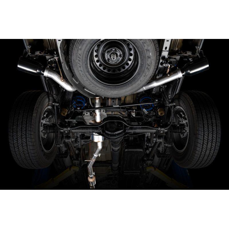 AWE Tuning 20-21 Jeep Gladiator JT 3.6L Tread Edition Cat-Back Dual Exhaust - Diamond Black Tip