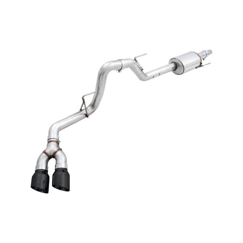 AWE Tuning 2015+ Ford F-150 0FG Single Exit Performance Exhaust System w/4.5in Diamond Black Tips