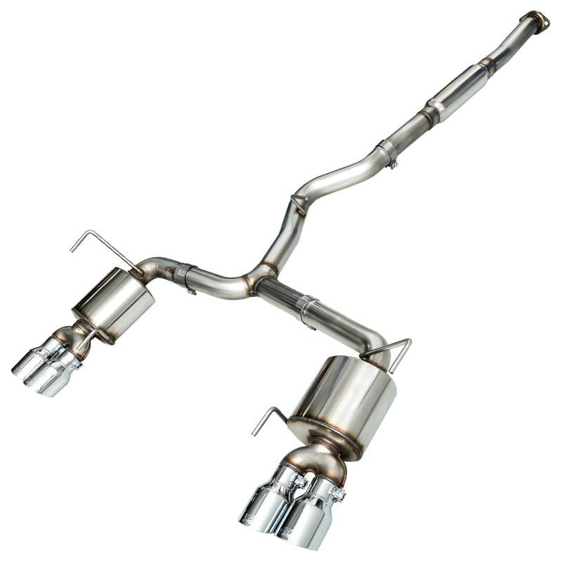 AWE Tuning 2015+ Subaru WRX VA Sedan Touring Edition Exhaust - Chrome Silver Tips (102mm)