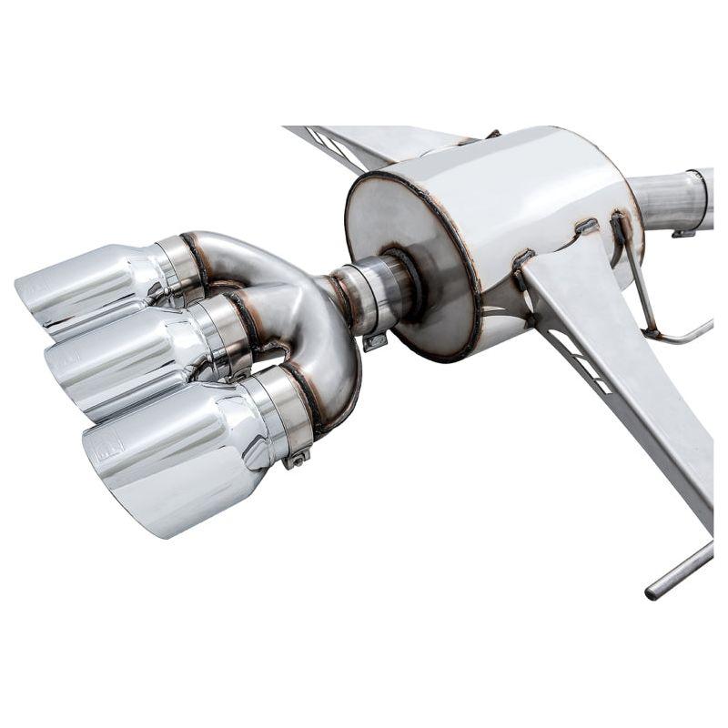 AWE Tuning 2017+ Honda Civic Type R Touring Edition Exhaust w/Front & Mid Pipes - Chrome Silver Tips