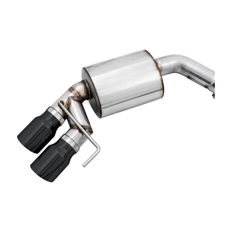 AWE Tuning 2018+ Ford Mustang GT (S550) Cat-back Exhaust - Touring Edition (Quad Diamond Black Tips)