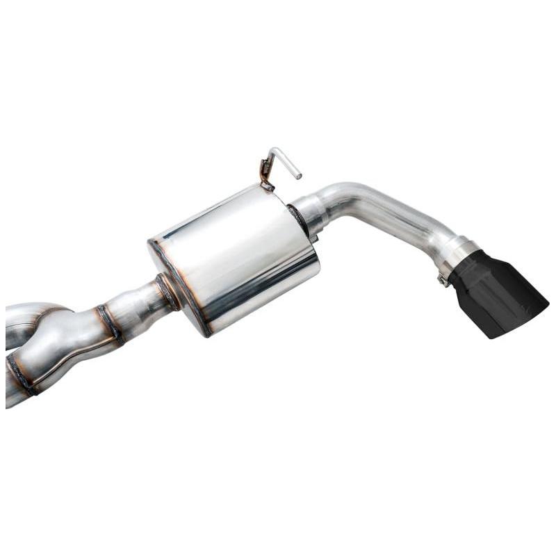 AWE Tuning 2018+ Jeep Wrangler JL/JLU Tread Edition Axle-Back Dual Exhaust - Diamond Black Tips