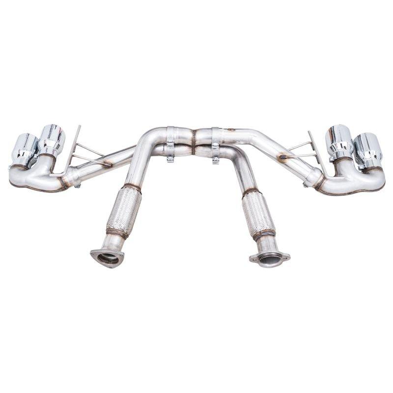 AWE Tuning 2020 Chevrolet Corvette (C8) Track Edition Exhaust - Quad Chrome Silver Tips