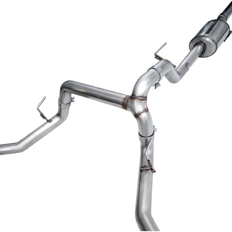 AWE Tuning 2021+ Ford F-150 Tremor (w/ Bumper Cutouts) 0FG Non-Resonated Catback -Diamond Black Tips