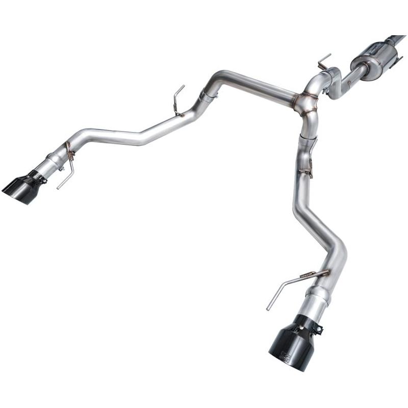 AWE Tuning 2021+ Ford F-150 Tremor (w/ Bumper Cutouts) 0FG Non-Resonated Catback -Diamond Black Tips