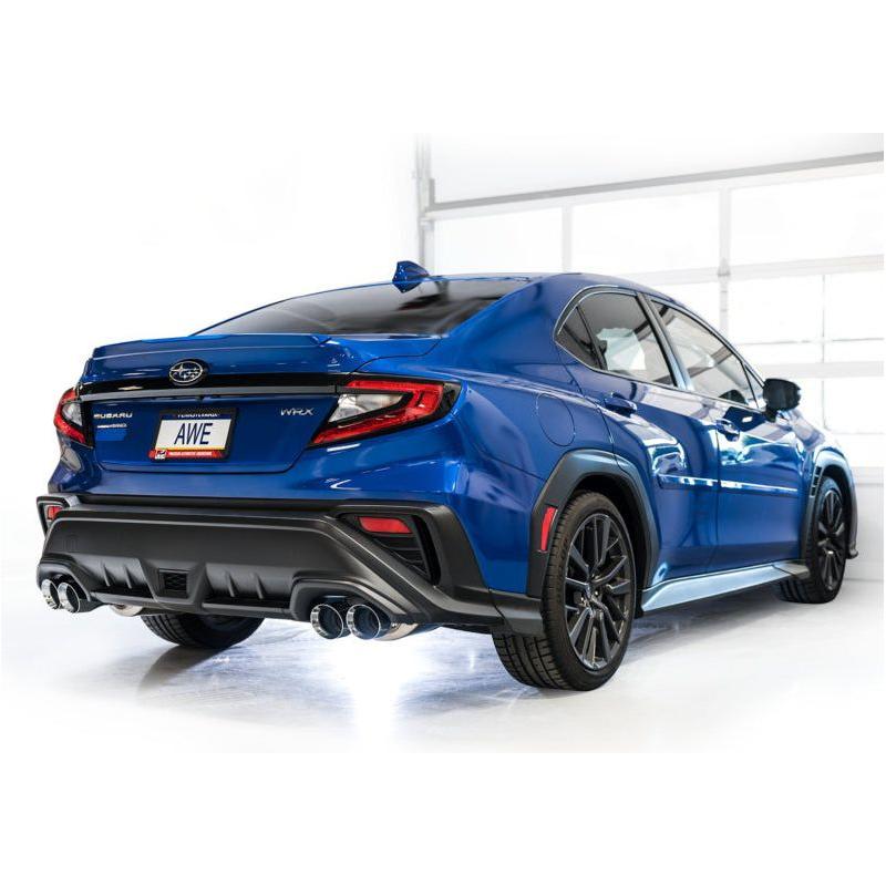 AWE Tuning 2022+ VB Subaru WRX Track Edition Exhaust - Chrome Silver Tips